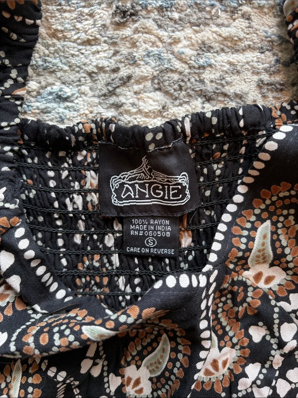 Angie Black Paisley Print Maxi Dress - Picture 2 of 4